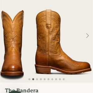 Tecovas Ranch Boots “Bandera” Handmade Bison Leather Boots Mens Size 11 EE Bison